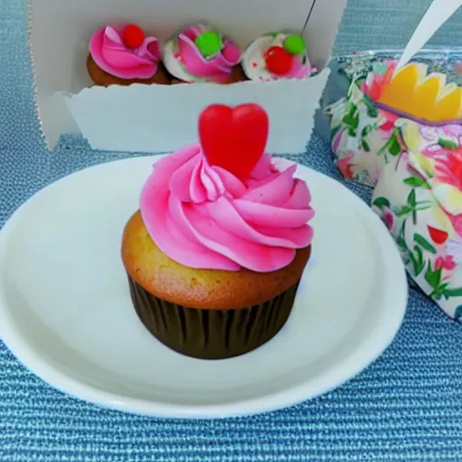 Image similar to how to eat a cup cake