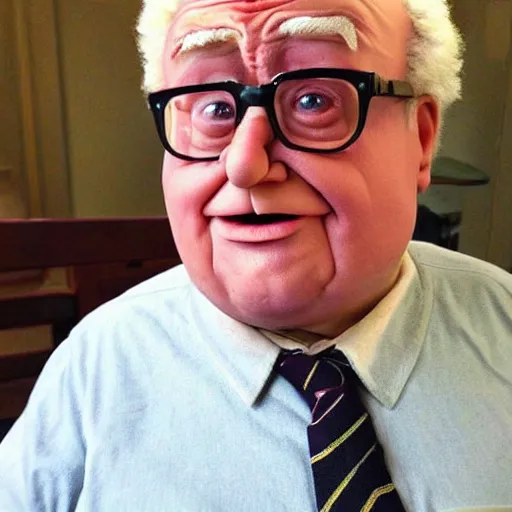 Prompt: carl fredrickson from up if he was a real person