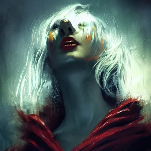 Prompt: A portrait of 'Sheoldred Whispering One' from Magic: The Gathering, 4k, trending on artstation, tasteful, bokeh, hyperrealistic, highly detailed