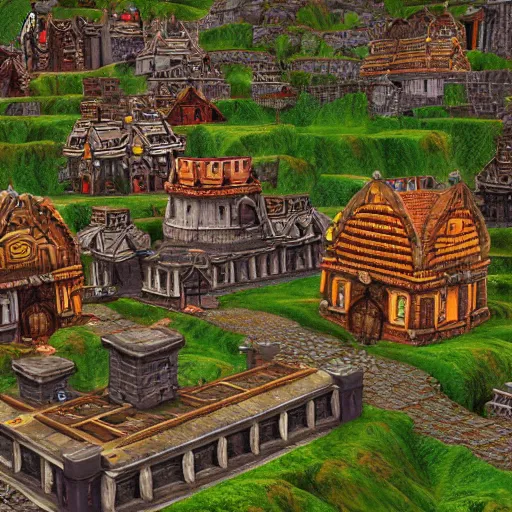 Image similar to dwarven city