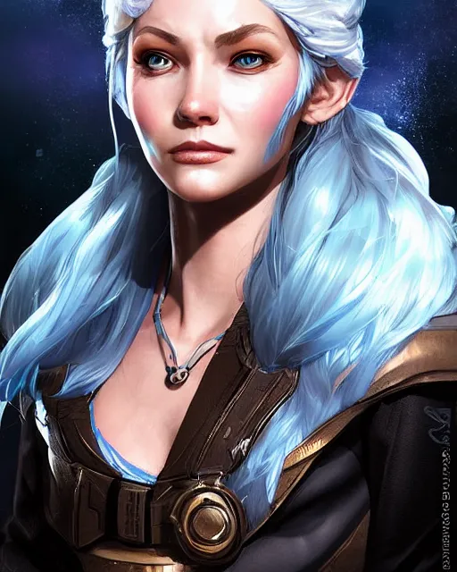 Image similar to The Ice Queen as an Apex Legends character digital illustration portrait design by, Mark Brooks detailed, soft lighting