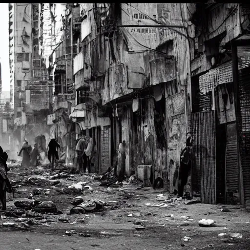 Prompt: in the dystopian city of 1 7, the government controls everything and the people are living in poverty and squalor. the streets are dirty and dangerous, and the only way to survive is to obey the government's rules.