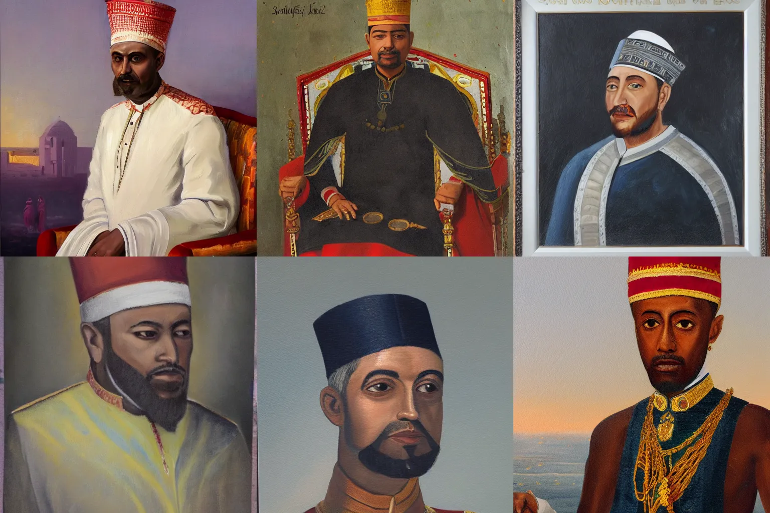 Prompt: painting of the sultan of kofefe