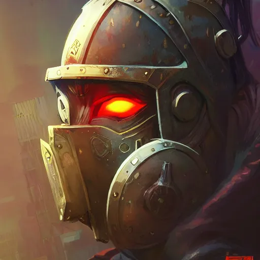 Image similar to cyberpunk viking helmet mask warrior goddess robot ninja fantasy, art gta 5 cover, official fanart behance hd artstation by jesper ejsing, by rhads, makoto shinkai and lois van baarle, ilya kuvshinov, ossdraws