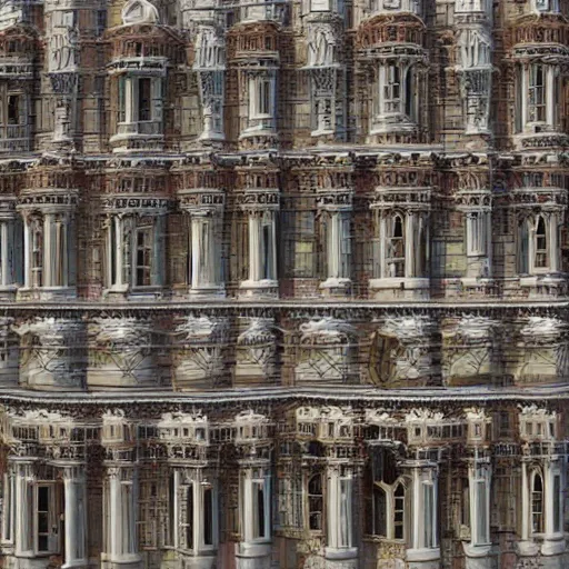 Image similar to the most beautiful building in the universe, 4k, highly detailed,