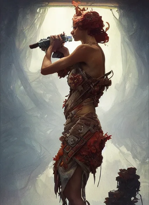 Image similar to from rust we are created and to rust we shall return,, beautiful high quality realistic fantasy art, trending on artstation by artgerm and greg rutkowski and alphonse mucha