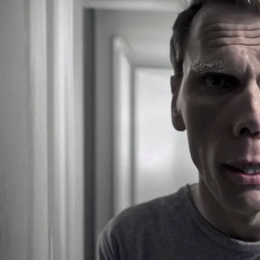 Prompt: Live Action Still of Jerma in Psycho (film), real life, hyperrealistic, ultra realistic, realistic, highly detailed, epic, HD quality, 8k resolution, body and headshot, film still