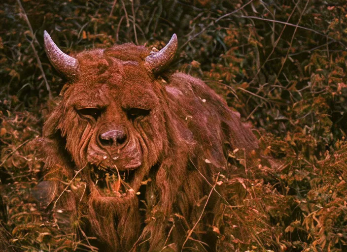 Image similar to photo of the beast with a million eyes, fujifilm velvia 5 0