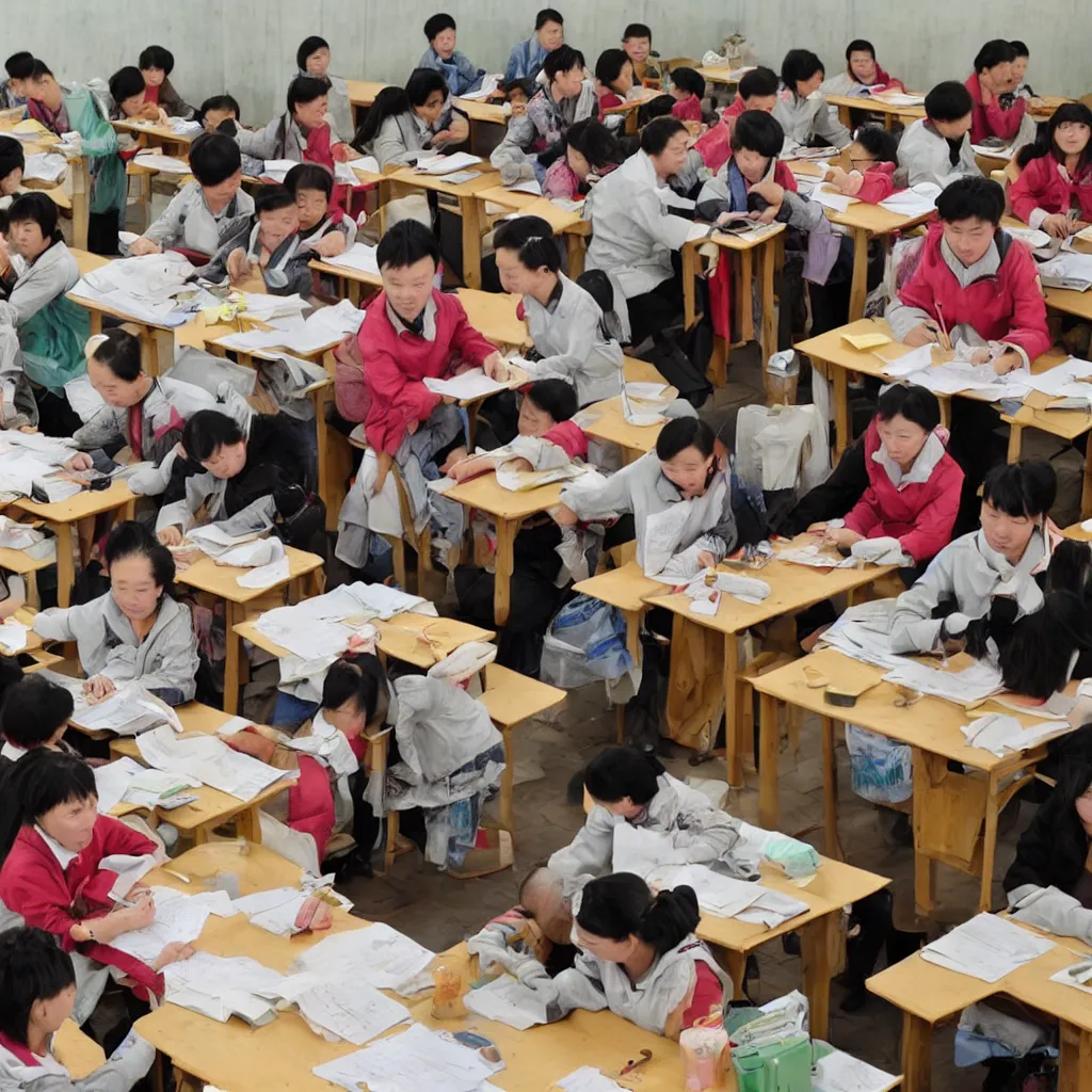 Image similar to a chinese xinjiang re-education centre