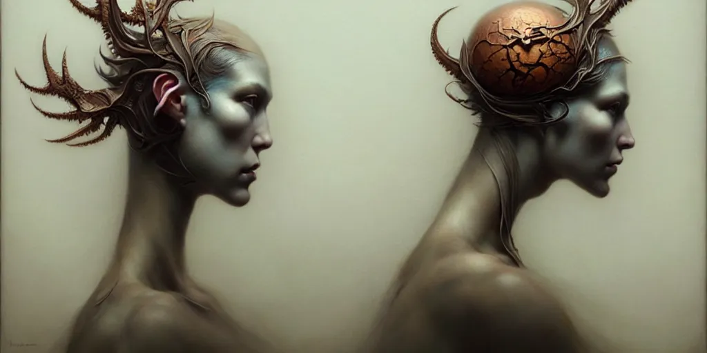 Prompt: ultra realistic, beautiful female puppet moving through latent spaces in her head, in the style of peter mohrbacher by weta digital and beth cavener, high symmetry, intricate, elegant, evocative, masterpiece, award winning, high face symmetry, high realism