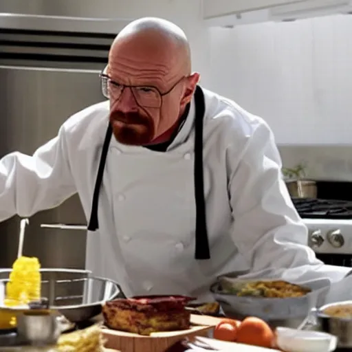 Image similar to walter white cooking