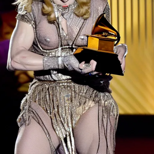 Image similar to madonna winning a grammy award