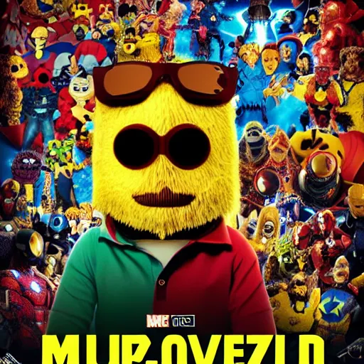 Image similar to mr. oizo in multiverse, marvel movie poster, 8 k