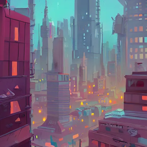 Prompt: frantic city by james gilleard