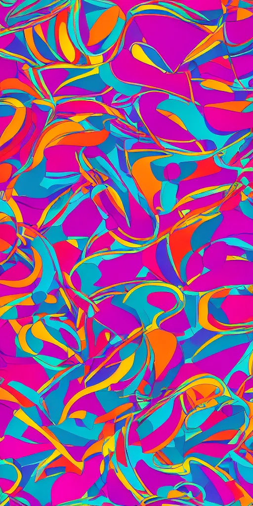 Image similar to abstract colorful pattern wallpaper, trending on artstation