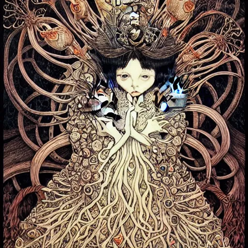 Image similar to portrait painted in jacek yerka style drawn by vania zouravliov and takato yamamoto, inspired by grimm's fairy tales, intricate acrylic gouache painting, high detail, sharp high detail, artstation