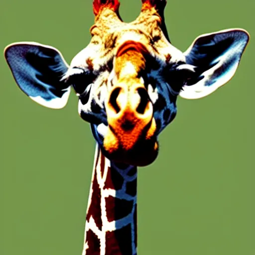 Prompt: giraffe smoking weed