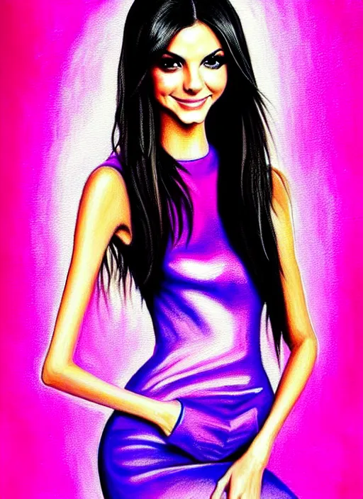 Image similar to elegant Victoria Justice the mean girl. ultra detailed painting at 16K resolution and epic visuals. epically surreally beautiful image. amazing effect, image looks crazily crisp as far as it's visual fidelity goes, absolutely outstanding. vivid clarity. ultra. iridescent. mind-breaking. mega-beautiful pencil shadowing. beautiful face. Ultra High Definition. amazingly crisp sharpness. photorealistic 3D rendering on film cel processed twice..