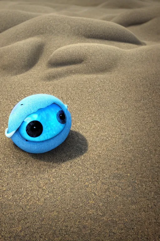 Image similar to A cute rock on the beach with googly eyes, dramatic lighting, cinematic, establishing shot, extremely high detail, foto realistic, cinematic lighting, post processed, concept art, high details, cinematic, 8k resolution, beautiful detailed, photorealistic, digital painting, artstation, concept art, smooth, sharp focus, artstation trending, octane render, unreal engine