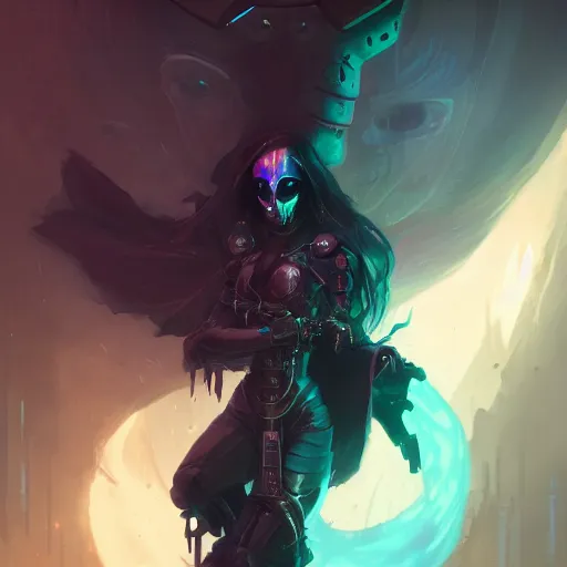 Image similar to portrait of a cybernetic grim reaper, cyberpunk concept art by pete mohrbacher and artgerm and wlop and greg rutkowski and deathburger, digital art, highly detailed, intricate, sci - fi, sharp focus, trending on artstation hq, deviantart, unreal engine 5, 4 k uhd image