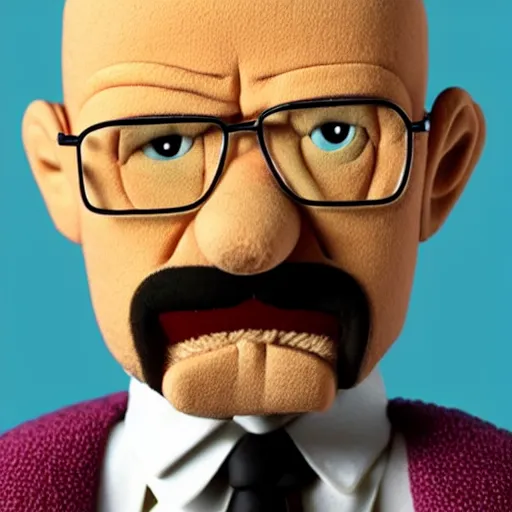 Prompt: Walter White as a muppet