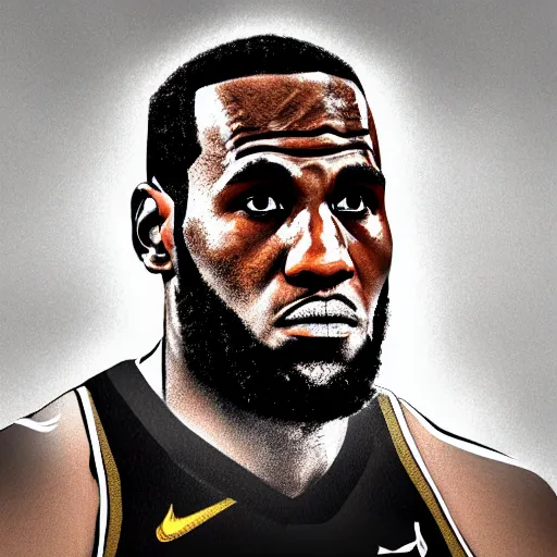 a portrait of lebron james by benedick bana, | Stable Diffusion | OpenArt