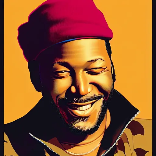 Prompt: marvin gaye by clyde caldwell, ilya kuvshinov, rossdraw, very detailed