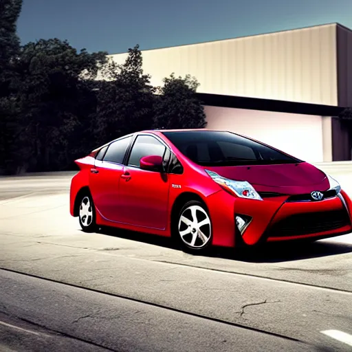 Prompt: photorealistic render of a 2013 Toyota Prius