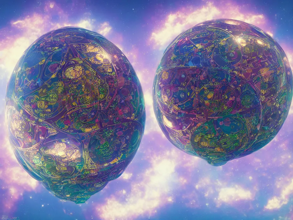 Prompt: The universe is a spheroid region 705 meters in diameter, 3d render, Sunlight Study, by Georg Dionysius Ehret and ((((Lisa Frank)))), Art Nouveau, 8k, extreme detail, sharp focus, octane render