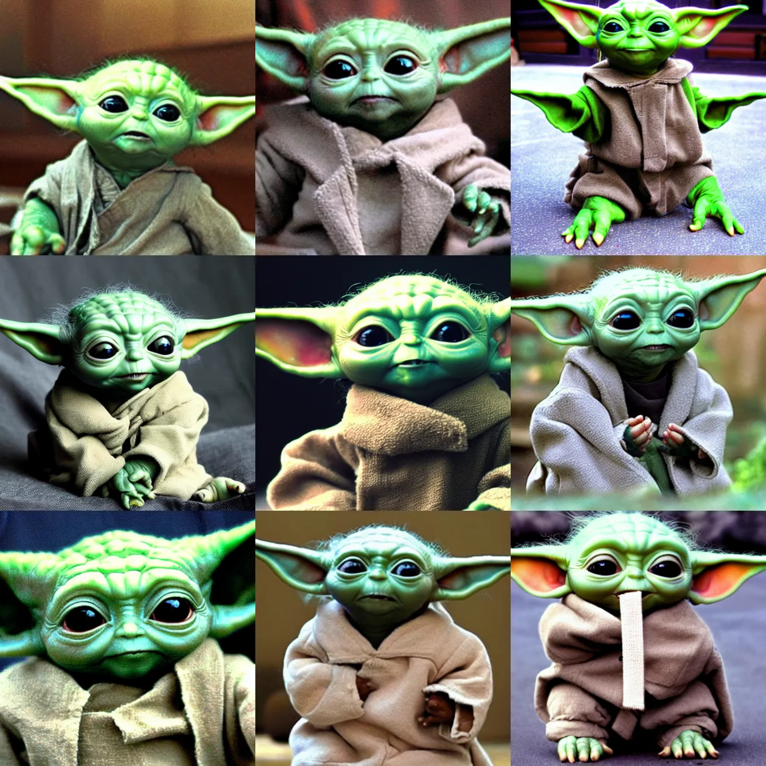 Prompt: baby yoda when he's a lot older