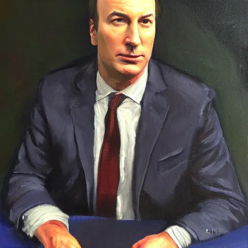 Image similar to oil painting of bob odenkirk, painted by raffaelo sanzio