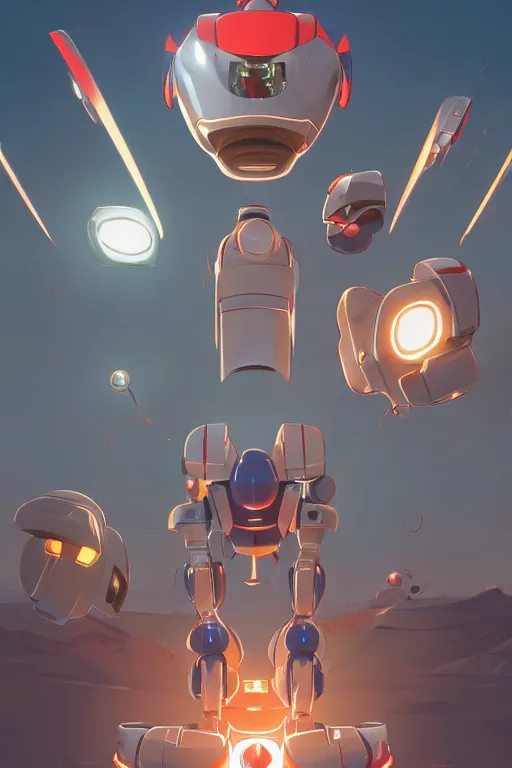 Image similar to metabots medabots medarotto medarot robot minimalist comics, behance hd by jesper ejsing, by rhads, makoto shinkai and lois van baarle, ilya kuvshinov, rossdraws global illumination ray tracing hdr radiating a glowing aura