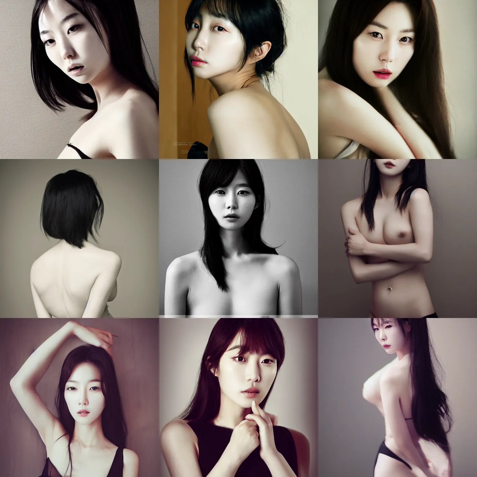 Prompt: lee jin - eun by wlop, rule of thirds, seductive look, beautiful