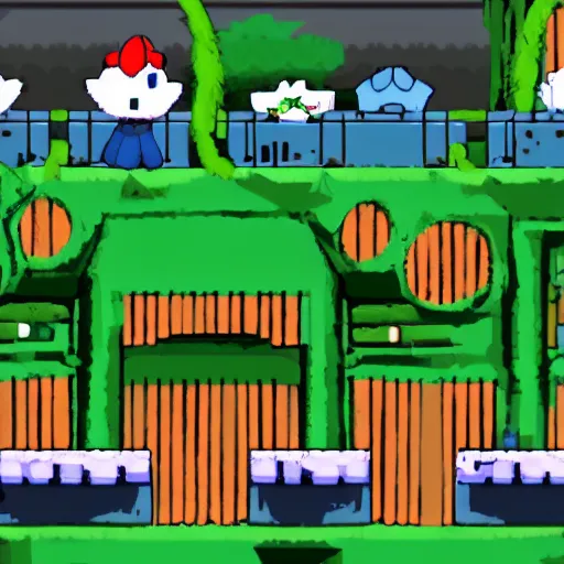 Image similar to mimiga village from cave story