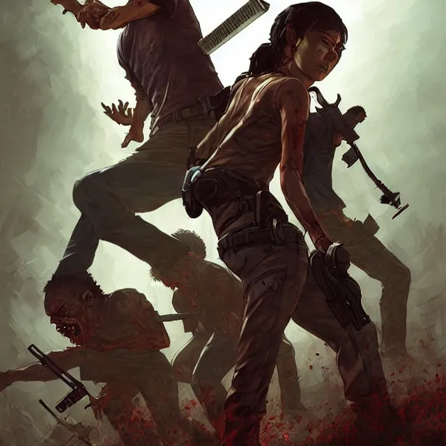 Image similar to the walking dead game stanley artgerm lau, wlop, rossdraws, frank frazetta, andrei riabovitchev, marc simonetti