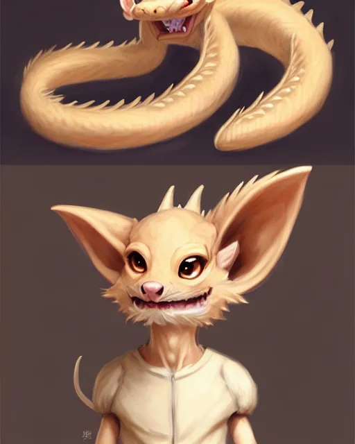 Prompt: character concept art of a cute baby male anthropomorphic beige dragon furry | | cute - fine - face, pretty face, key visual, realistic shaded perfect face, fine details by stanley artgerm lau, wlop, rossdraws, james jean, andrei riabovitchev, marc simonetti, and sakimichan, trending on artstation