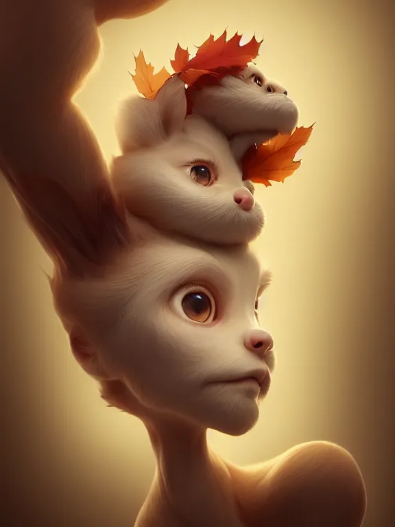 Image similar to cute anthropomorphic maple by charlie bowater and anna dittmann and artgerm and clemens ascher, portrait, intricate, elegant, product shot, macro, symmetrical face, highly detailed, dramatic lighting, sharp focus, octane render, trending on artstation, artstationhd, artstationhq, unreal engine, 4 k, 8 k