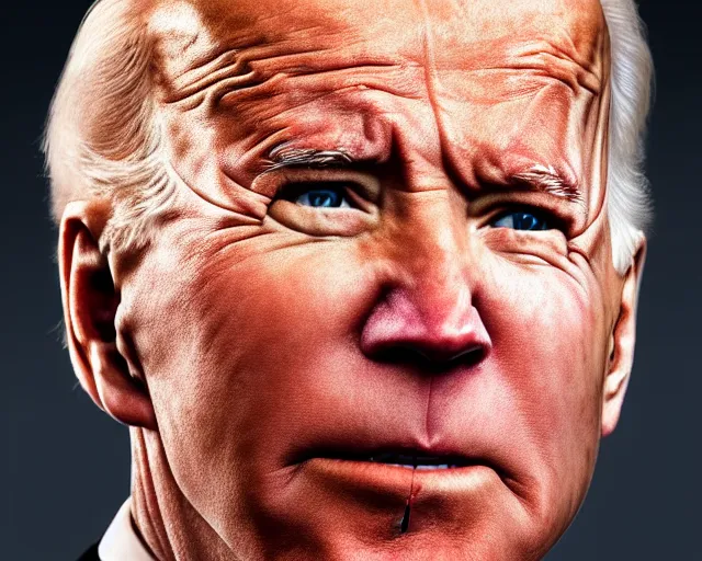 Prompt: A portrait of joe biden with stoned red eyes, highly detailed, studio lighting, professional photograph, 4K HD