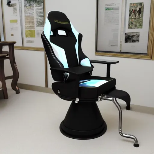 Image similar to gaming chair combined with a toilet