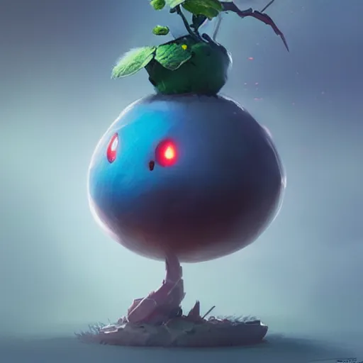 Image similar to Oddish ,Greg rutkowski, Trending artstation, cinematográfica, digital Art