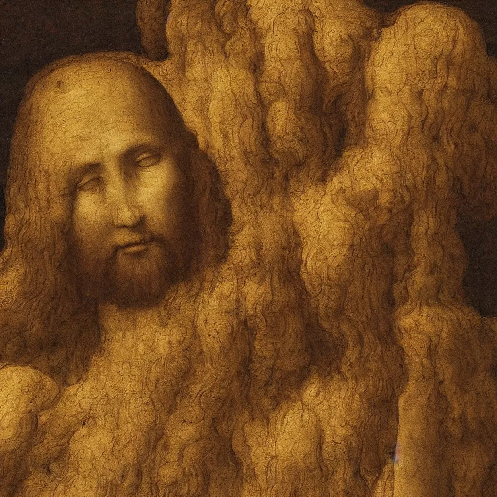 Image similar to jesus christ as imagined by leonardo da vinci