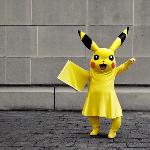 Image similar to elegant woman dressed up as pikachu, art photo by David Hamilton