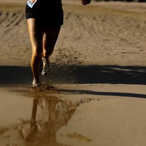 Image similar to runner in quicksand