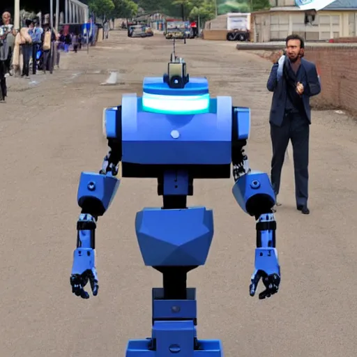 Image similar to gigachad robot