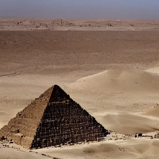 Image similar to the pyramids in the desert