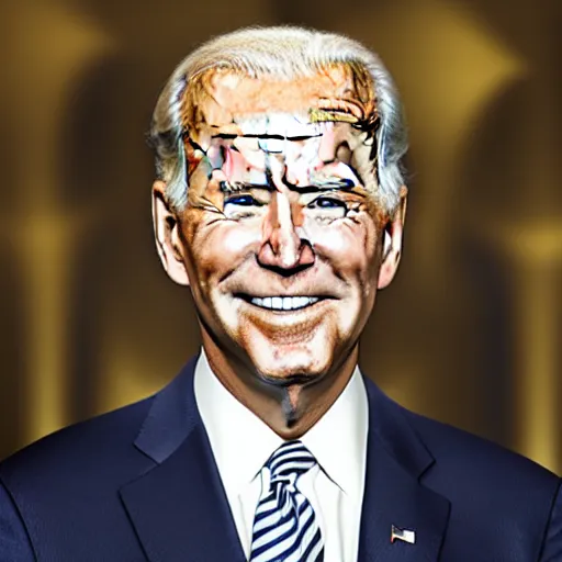 Image similar to donald trump and joe biden combined, headshot photo