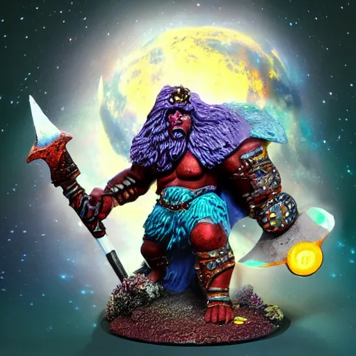 Image similar to barbarian old cosmic king