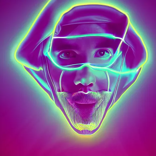 Prompt: python 3 in hoodie, portrait, vaporwave, synthwave, neon, vector graphics, cinematic, volumetric lighting, f 8 aperture, cinematic eastman 5 3 8 4 film, photorealistic