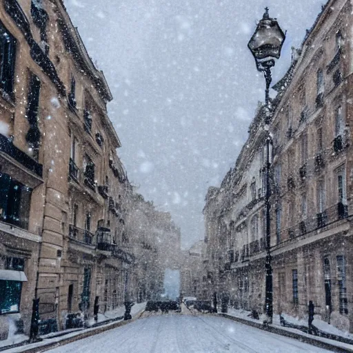 Prompt: Marseille landmarks covered in snow at midday, photo, professional photography.