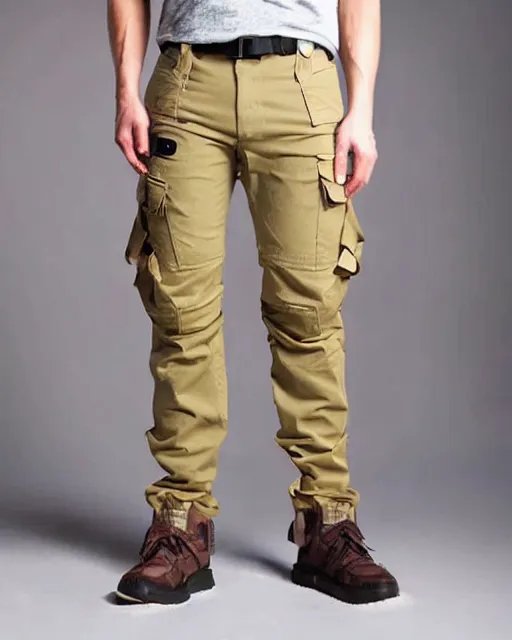 Prompt: cargo pants made of pockets